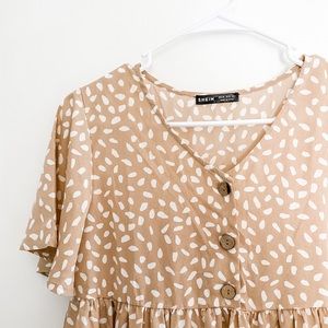 Button baby doll dress